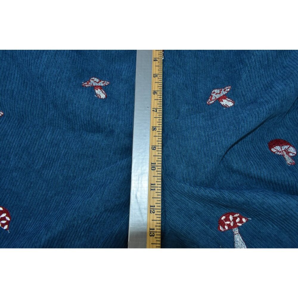 Cider Ditsy Floral Women Pants Size XL Embroidered Corduroy Wide-Leg Trousers - Picture 12 of 15